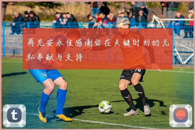 再见安永佳感谢你在关键时刻的无私奉献与支持